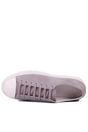 Shoetyle - Hakiki Nubuk Deri Vizon Rengi Erkek Sneaker - 666-0381