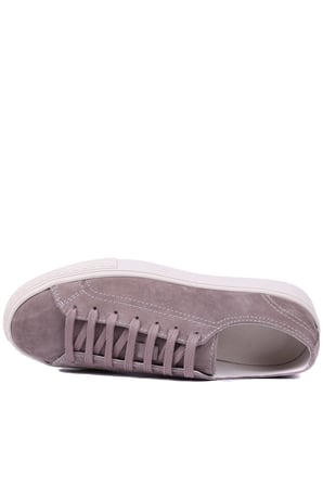 Shoetyle - Hakiki Nubuk Deri Gri Renk Erkek Sneaker - 666-0386