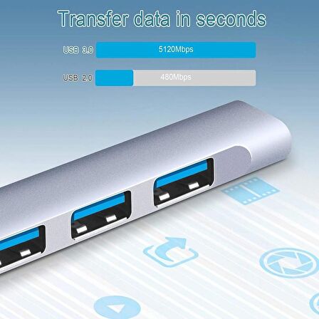 Alfalink AL-A809 USB 4Port 3.0 Slim Hub