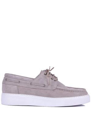 Shoetyle - Hakiki Süet Deri Bej Rengi Günlük Erkek Ayakkabı - 115-K512-1065