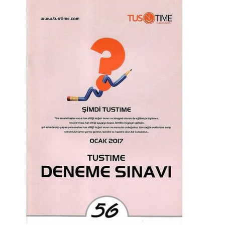 Tus Time 2017 Ocak  Deneme Sınavı Temel Bilimler ve Klinik Bilimler 240 Soru
