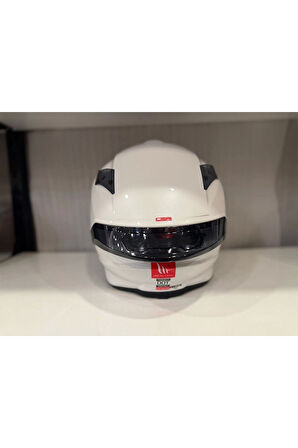 KASK MT HELMETS TARGO S SOLİD PARLAK BEYAZ M