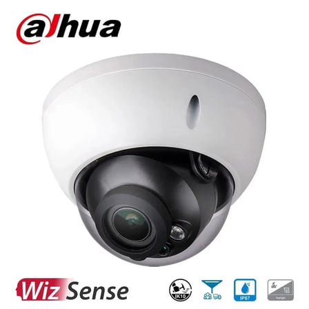 DAHUA IPC-HDBW2441R-ZAS, 4MP, 2,7-13,5mm Motorize Lens, H265+,Starlight, 40Mt Gece Görüşü, Dahili Mikrofon, IP67, PoE Dome IP Kamera