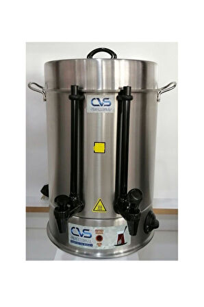 CVS 91107 12LT Termostatlı Elektrikli 120 Bardak Paslanmaz Çelik Semaver Çay Otomatı Makinesi profesyonel