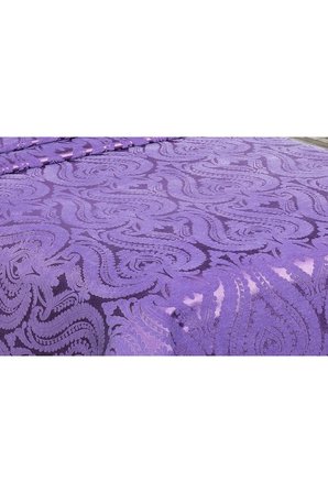 Tulip Polyester Pamuk Şönil Mürdüm Yatak Örtüsü Çift Kiş. 3 Parça 260X270 Cm 1447