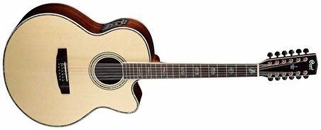 E.AKUSTİK GİTAR, 12 TELLİ JUMBO CUTAWAY, NATÜREL, 