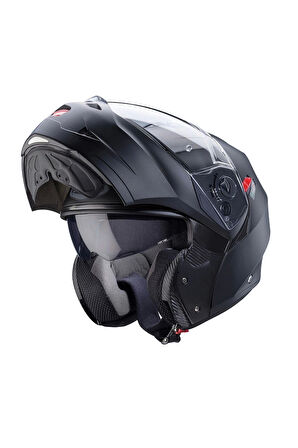 DUKE X MAT BLACK ÇENE AÇILIR MOTOSİKLET KASKI S
