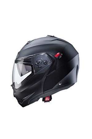 DUKE X MAT BLACK ÇENE AÇILIR MOTOSİKLET KASKI S
