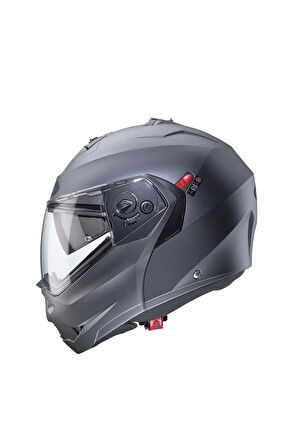 Duke X Çeneden Açılır Kask Pinlock (GUN METAL) (S)