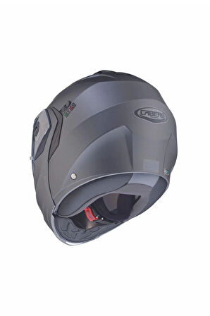 Duke X Çeneden Açılır Kask Pinlock (GUN METAL) (S)