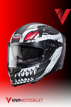 CABERG  - AVALON X PUNK  - MATT GRAY-WHITE-RED - L