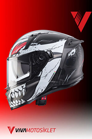 CABERG  - AVALON X PUNK  - MATT GRAY-WHITE-RED - L