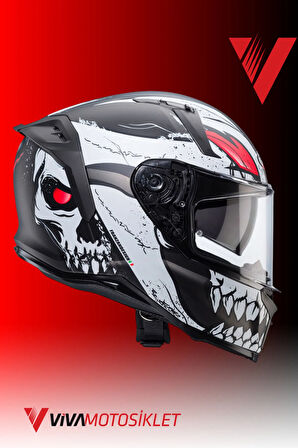 CABERG  - AVALON X PUNK  - MATT GRAY-WHITE-RED - L