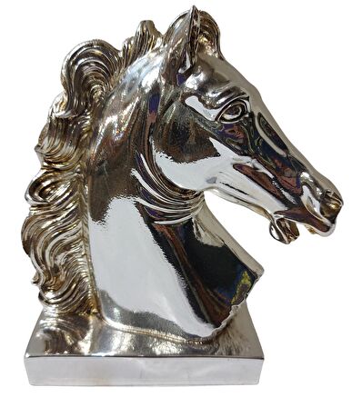 Biev Küçük At Başı Biblo Gümüş Kaplama