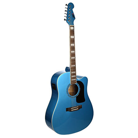 DMX Guitars DAG100CE BL Elektro Akustik Gitar (Blue)