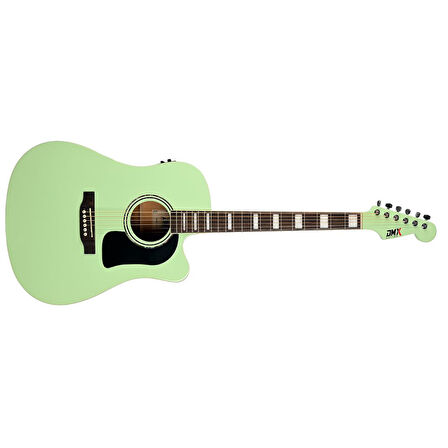 DMX Guitars DAG100CE SSG Elektro Akustik Gitar (Satin Surf Green)