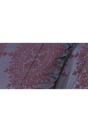 Tiara Bambu Jakar Kumaş Bordo Çift Kiş. Nevresim Takımı Battal Boy 6 Parça 1194 