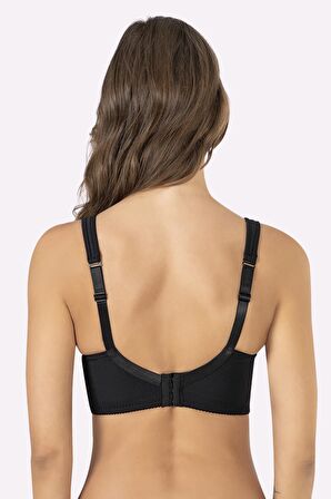 Siyah Dubleli Mikro Toparlayıcı Sütyen