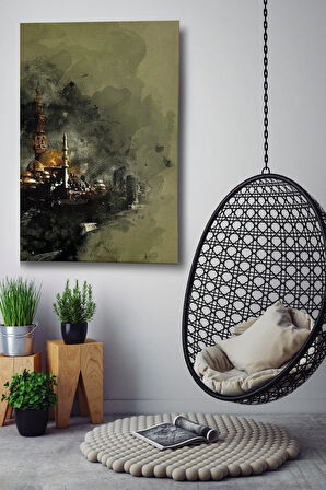 İstanbul Silüet Kanvas Baskı Tablo