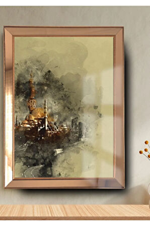 İstanbul Silüet Cam Ayna Çerçeveli Tablo