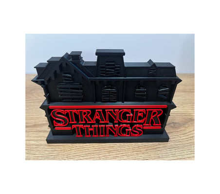 Stranger Things Logo Dekorasyon 3d Baskı Masaüstü Retro Dizi Dekoru