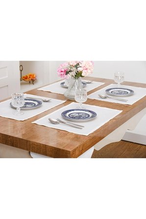 Lola Jakar Polyester Kumaş Krem Amerikan Servis 33,5x46 Cm Krem 4 Ad 1380