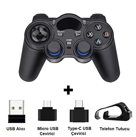 Alfalink Kablosuz Oyun Kolu Gamepad 2.4Ghz Android Telefon Bilgisayar, TV Box, PS3 Android Telefon, Tablet, Android TV Box, PS3, PC ve Laptop Uyumlu