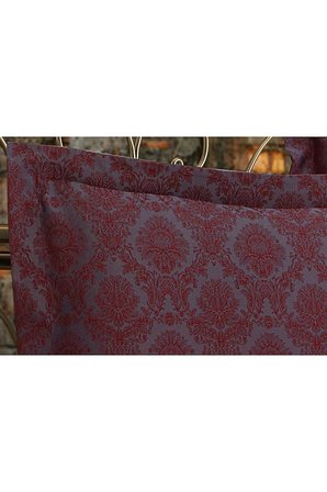 Monaco Bambu Jakar Kumaş Bordo Ikili Oksford Yastık Kılıfı 60x80 Cm 1323 