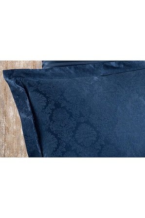 Monaco Bambu Jakar Kumaş Indigo İkili Oksford Yastık Kılıfı 60x80cm 1324 