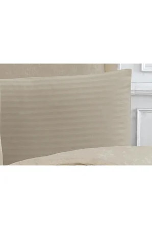Rita Bambu Jakar Kumaş Bej İkili Oksford Yastık Kılıfı 60x80 Cm 1335