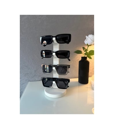Modern Gözlük Standı 3d Baskı Dekoratif Glasses Holder & Gözlük Tutucu Beyaz
