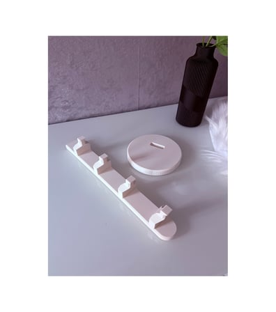 Modern Gözlük Standı 3d Baskı Dekoratif Glasses Holder & Gözlük Tutucu Beyaz