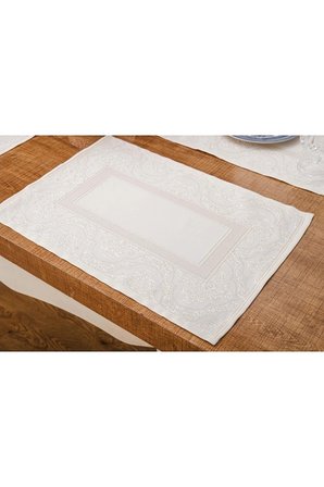 Roma Jakar Polyester Kumaş Bej Amerikan Servis 33x46 Cm Bej 4 Ad. 1384