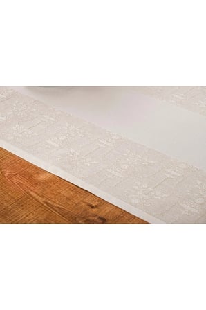 Ayda Jakar Polyester Kumaş Bej Runner 45x150 Cm 1416