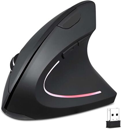 Alfalink Kablosuz Ergonomik Dikey Mouse 800/1200/1600 DPI