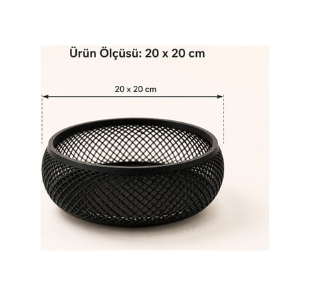 Ajur Dekoratif Sepet 3d Baskı Modern Meyve Sepeti & Masaüstü Organizer