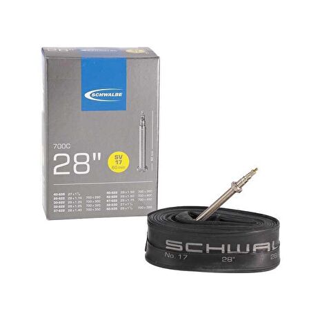  SCHWALBE 700x28-47C SV-17 60MM İNCE SİBOP İÇ LASTİK