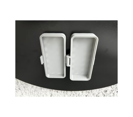 Kulak Çubuğu Ve Pamuk Seyahat Kabı 3d Baskı Taşınabilir Hijyenik Organizer Gri