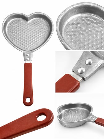 Mini Kalp Model Pankek ve Yumurta Tavası