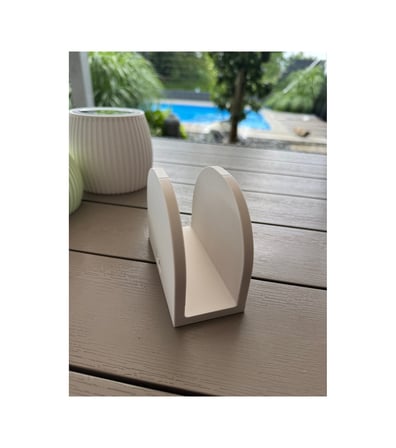 Beyaz Dekoratif Peçetelik 3d Baskı Modern Masaüstü Peçete Tutucu