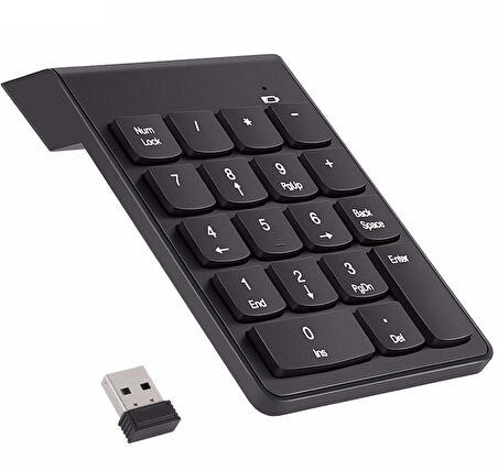 Alfalink AL-2021 Siyah USB Kablosuz Numeric Standart Klavye