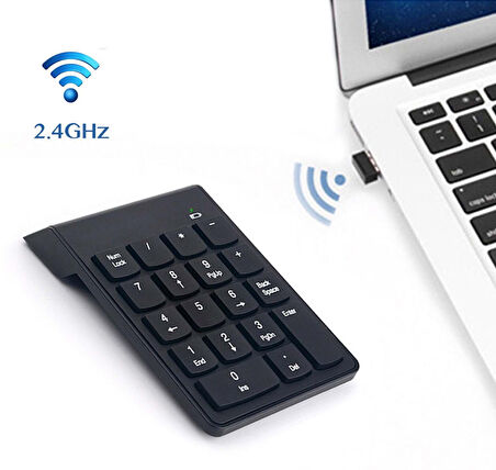 Alfalink AL-2021 Siyah USB Kablosuz Numeric Standart Klavye