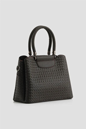 Armine 342 Kadın Örgü Desen El & Omuz Çantası