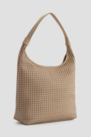 Armine 413 Kadın Örgü Desen Omuz Çantası