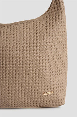 Armine 413 Kadın Örgü Desen Omuz Çantası
