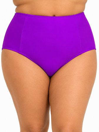Büyük Beden Toparlayıcı Yüksek Bel Kadın Bikini Alt