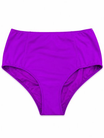 Büyük Beden Toparlayıcı Yüksek Bel Kadın Bikini Alt
