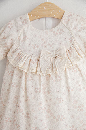 Tongs Baby Flowery Elbise 5502 Bej