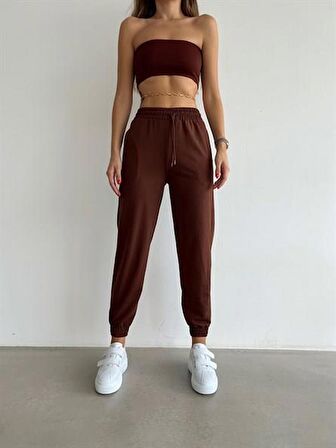 KADIN BEL LASTİK JOGGER EŞOFMAN