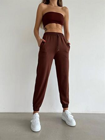 KADIN BEL LASTİK JOGGER EŞOFMAN